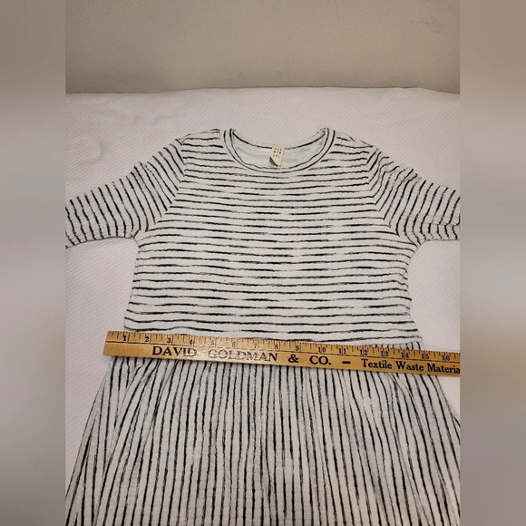 Flamingo Striped Knee Length Long Sleeve Dress sz M - Picture 5 of 8